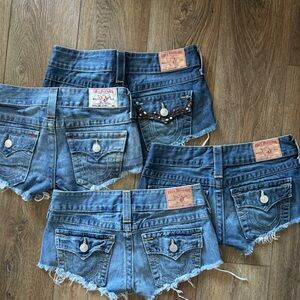 True Religion Jeans Denim Shorts Bundle size 25